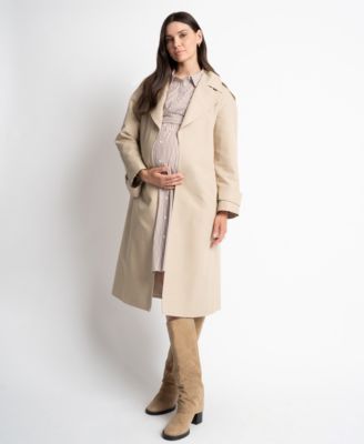 Seraphine - Belted Maternity Trench Coat