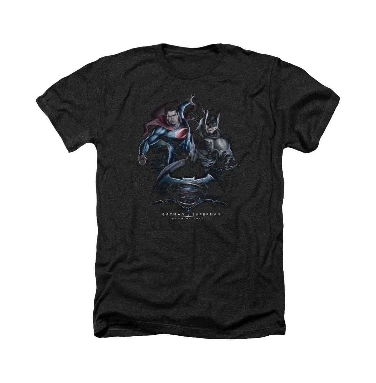 Men's Team Up Adult Heather Tee / T-Shirt - Black