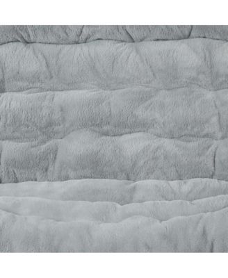 EMMA + OLIVER Double Steel Janey Folding Saucer Chair and Ottoman