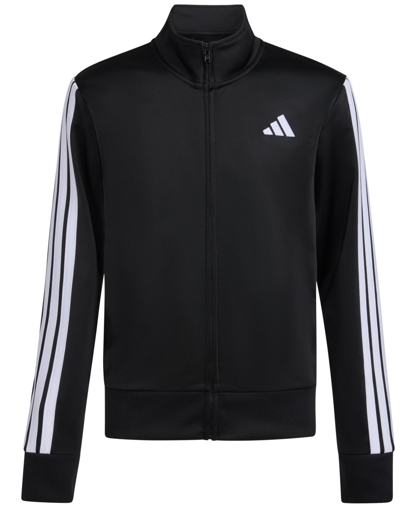 Куртка adidas Long-Sleeve Full-Zip Essential Tricot Jacket для мальчиков, цвет: Чёрный — фото 6