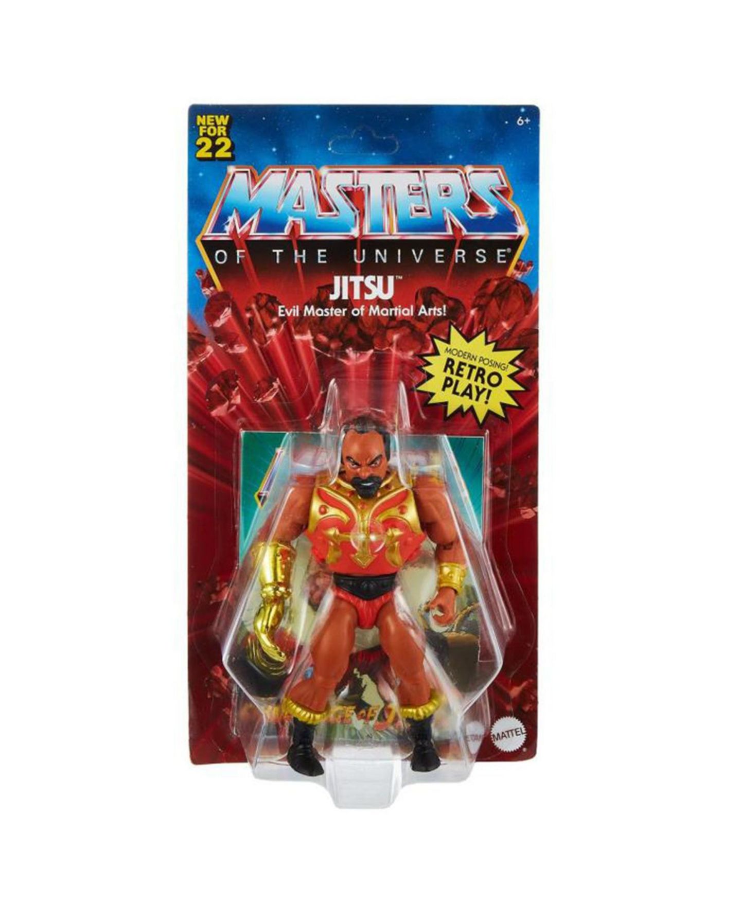 Детская фигурка Mattel Masters of the Universe Origins Jitsu 5.75" Articulated Action Figure, Ages 6+ — фото 1
