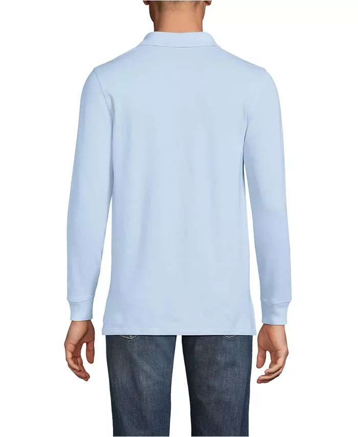 Men's Long Sleeve Mesh Polo Shirt - thumbnail 10