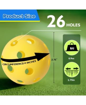 12-Pack Plastic Practice Baseballs, Training Baseballs for All Skill Levels. (Several Colors Available)