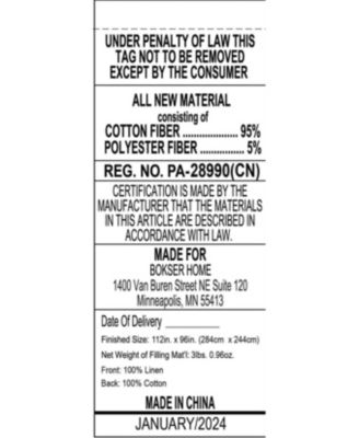 Linen Box Stitch Quilt - King/Cal King