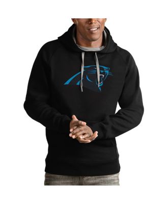 Antigua - Men's Black Carolina Panthers Victory Pullover Hoodie
