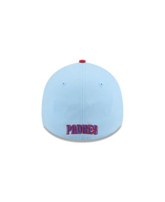 Men's Light Blue/Red San Diego Padres 2025 Fourth of July 39THIRTY Flex Hat