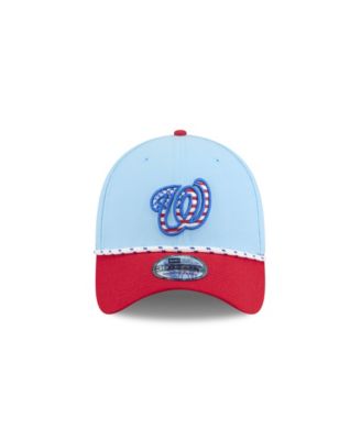 Men's Light Blue/Red Washington Nationals 2025 Fourth of July 39THIRTY Flex Hat