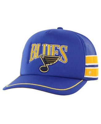 '47 Brand - Men's Blue St. Louis Blues Sideband Stripes Trucker Snapback Hat