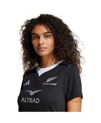 Women's Black New Zealand Rugby 2024/25 Black Ferns Home Replica Jersey