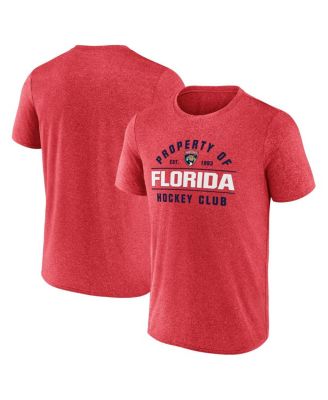 Fanatics - Men's Heather Red Florida Panthers Property Of T-Shirt