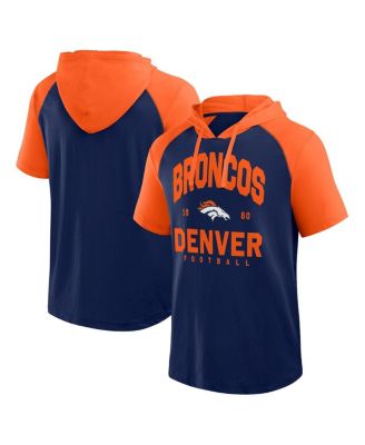 Logo Athletic - Men's Navy Denver Broncos Prime Hoodie T-Shirt