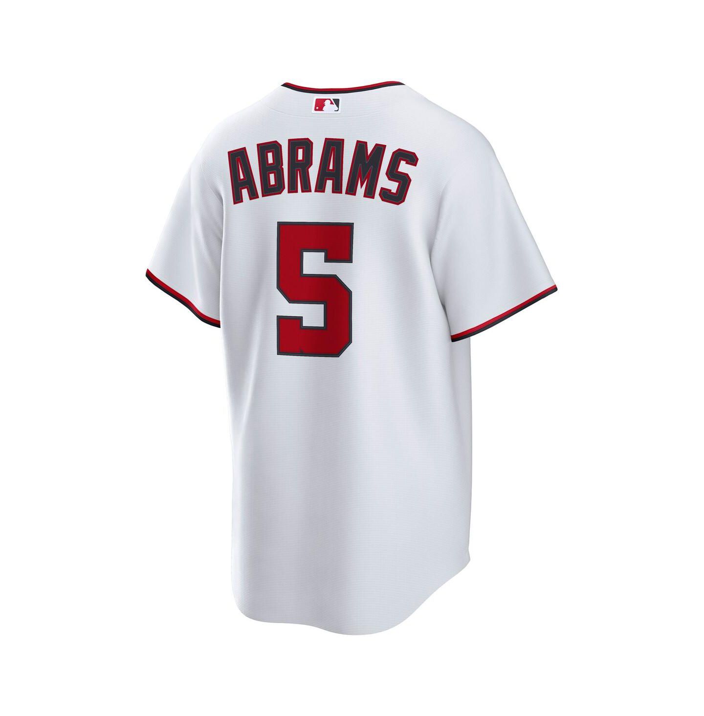 Мужской топ Nike CJ Abrams White Washington Nationals Home Replica Jersey — фото 2