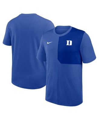 Nike - Men's Royal Duke Blue Devils 2025 Sideline UV Performance Coach T-Shirt