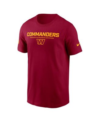 Men's Burgundy Washington Commanders Sideline Performance T-Shirt