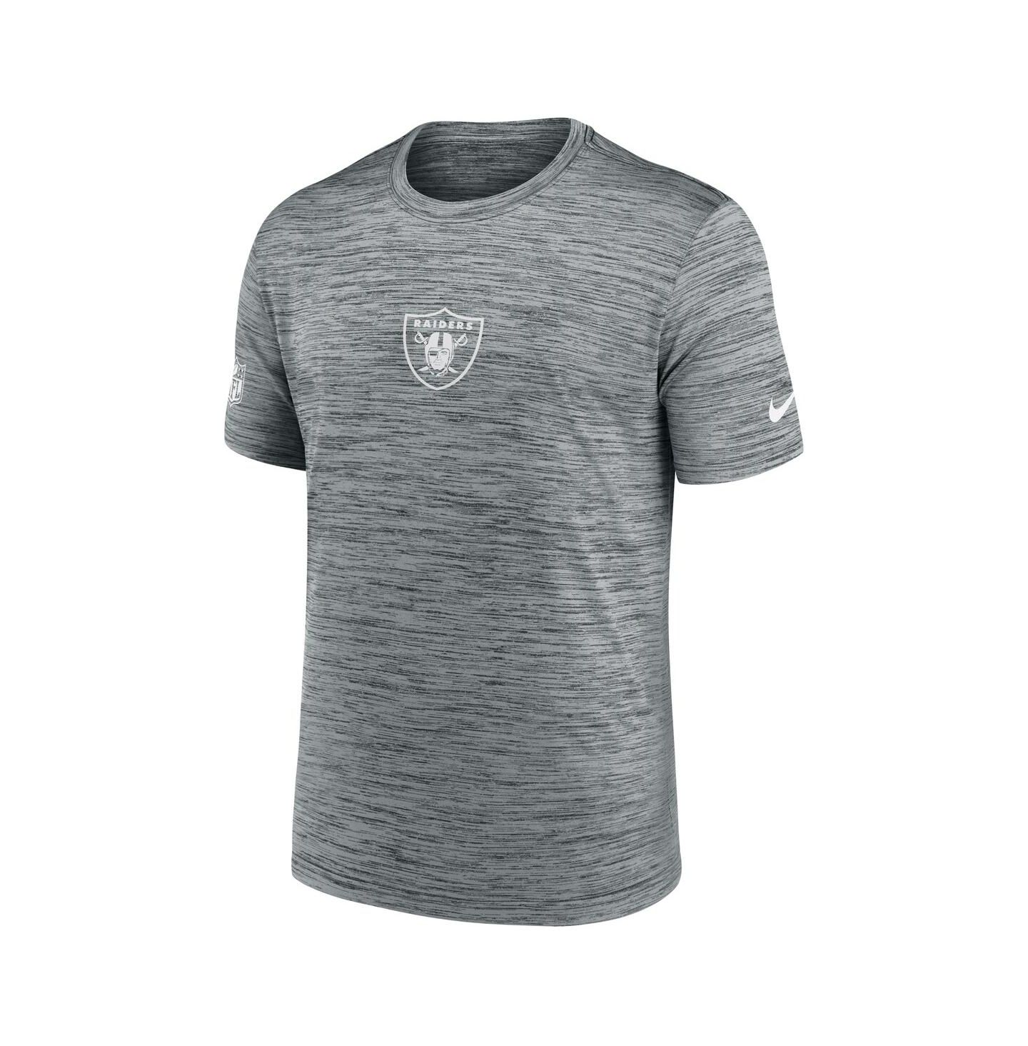 Мужская футболка Nike Gray Las Vegas Raiders Sideline Velocity Performance — фото 2