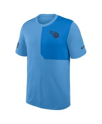 Men's Light Blue Tennessee Titans Sideline UV Performance Coach T-Shirt
