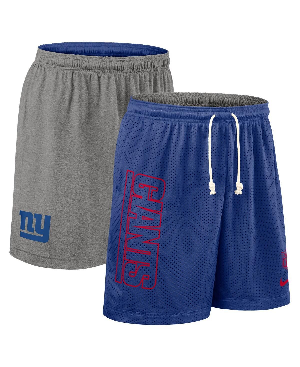 Мужские реверсивные шорты для выступлений Royal New York Giants Sideline