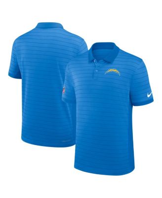 Nike - Men's Powder Blue Los Angeles Chargers Sideline Victory Stripe Performance Polo Shirt