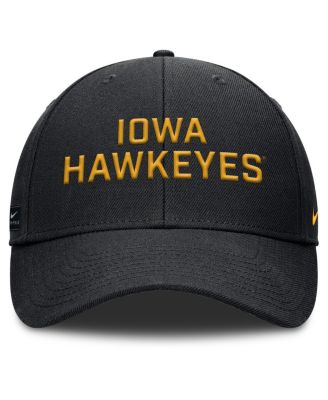 Men's Black Iowa Hawkeyes Rise Practice Adjustable Hat