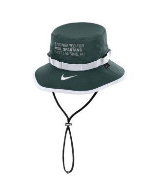 Men's Green Michigan State Spartans 2025 Sideline Apex Boonie Performance Bucket Hat
