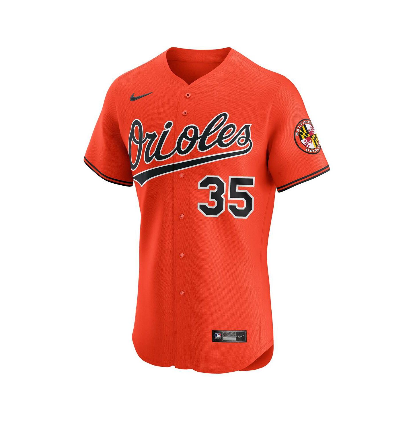 Мужской топ Nike Adley Rutschman Orange Baltimore Orioles Alternate 2 Elite Jersey — фото 2