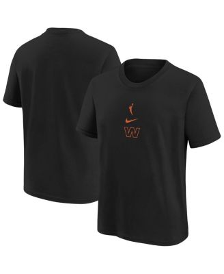 Nike - Big Boys and Girls Black WNBA Essential Logo T-Shirt