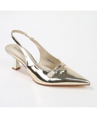 Caris Patent Slingback Pump