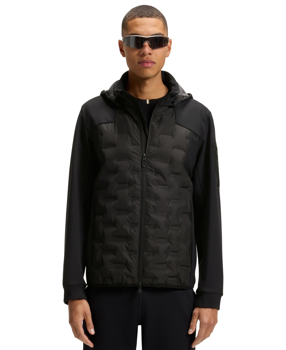 Boss by Hugo Boss Men's Down-Filled Welded Logo Jacket - Black