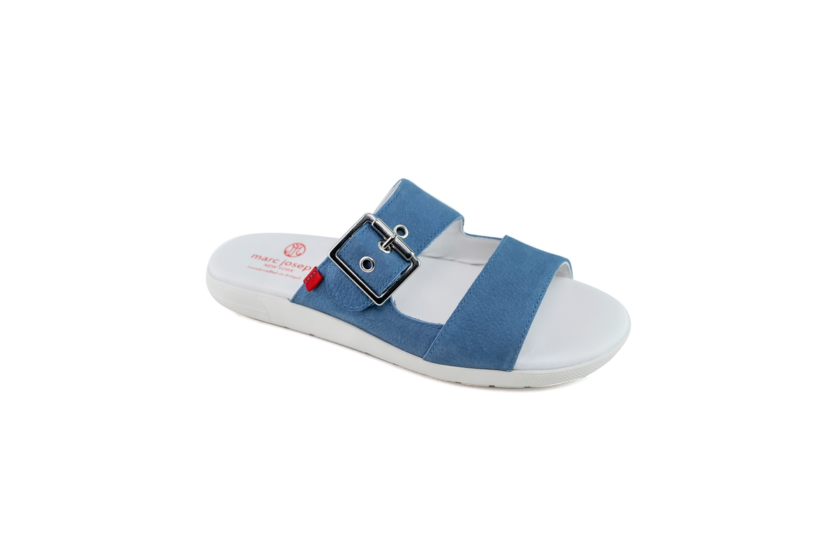 Womens Slip On Slide Sandals - Off-white italo grainy