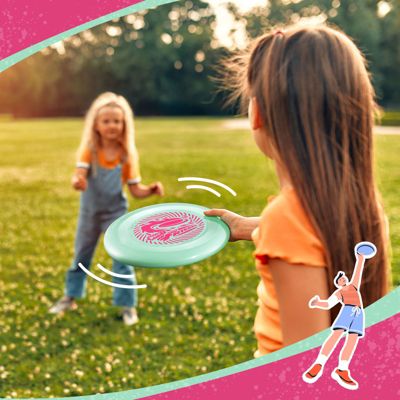 Frisbee Go Flying Disc, 9 Inch Lightweight Toy for Beginners Outdoor Game - 70g