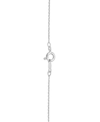 Diamond Scattered Necklace (3/8 ct. t.w.) in 10k White Gold 