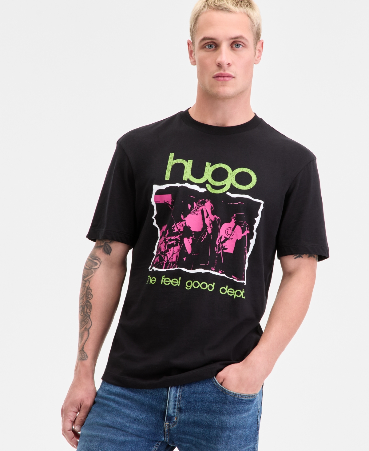 Hugo by Hugo Boss Men's Nopix Logo T-Shirt - Black