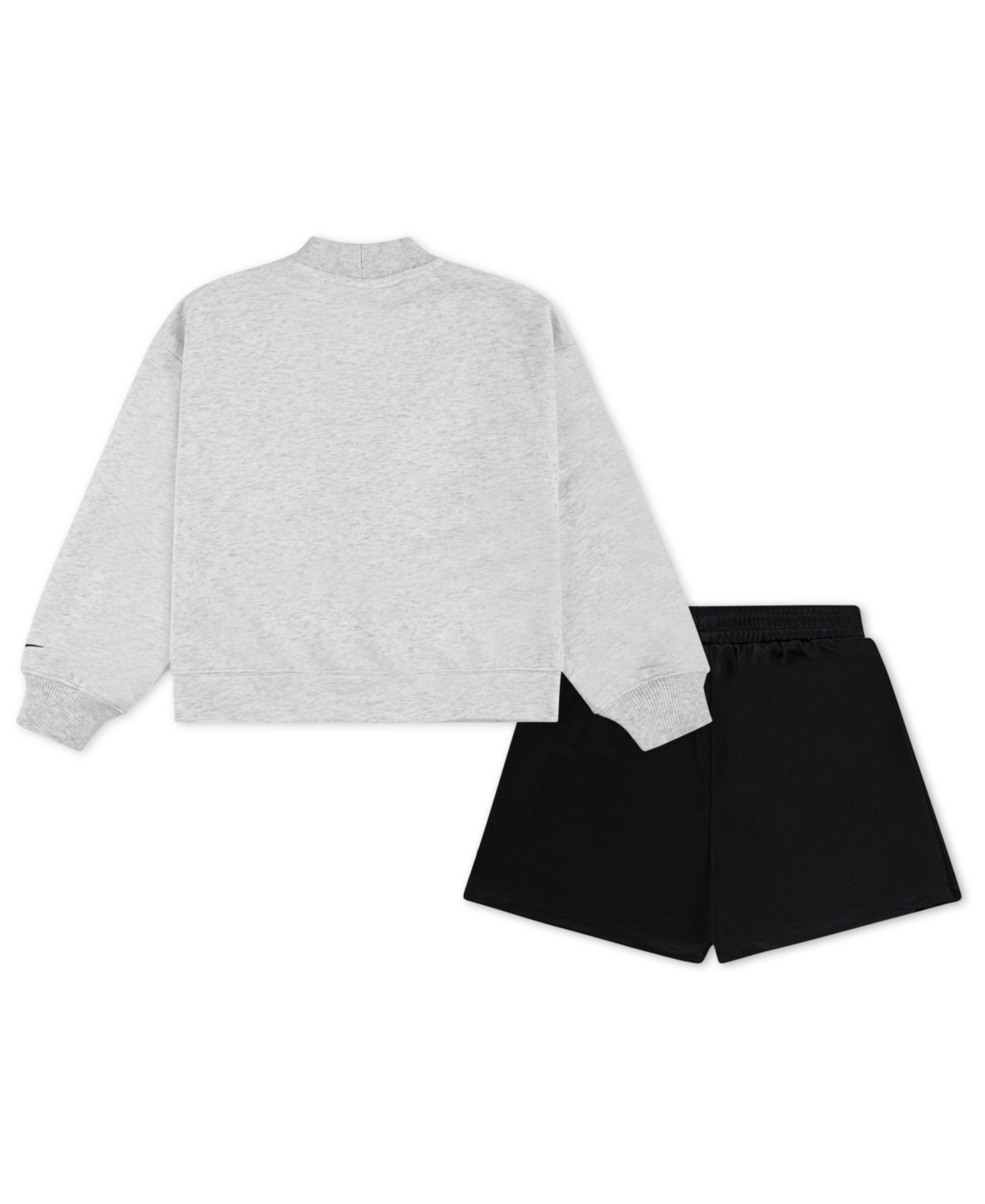 Nike Little Girls 2-piece Varsity Prep Cardigan And Skort Set In Gray