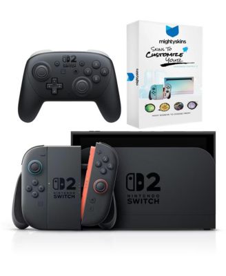 Switch 2 Mario Kart World Bundle with Pro Controller and MightySkins Code