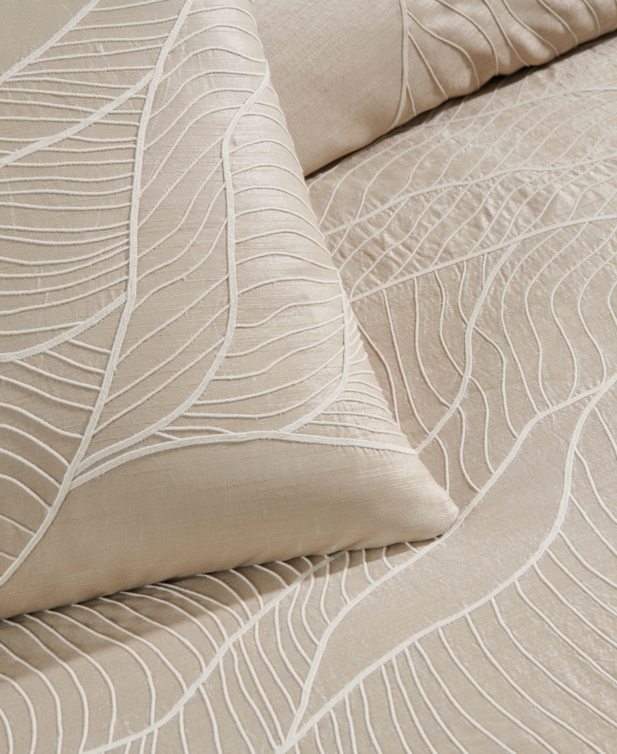 Donna Karan Home Dune Embroidered Duvet Cover