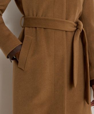 Women's Belted Single-Breasted Wool Coat