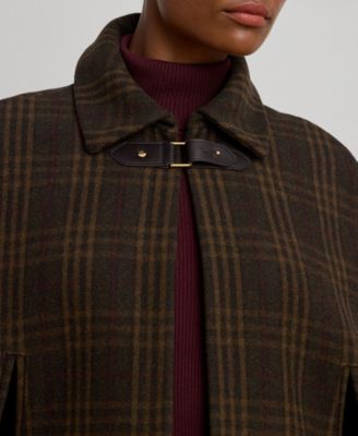 Women's Wool-Blend Cape Coat