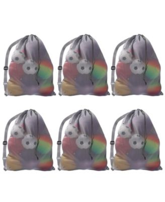 30" x 40" Extra-Large Mesh Sports Ball Drawstring Bag with Adjustable Shoulder Strap (Several Colors Available)