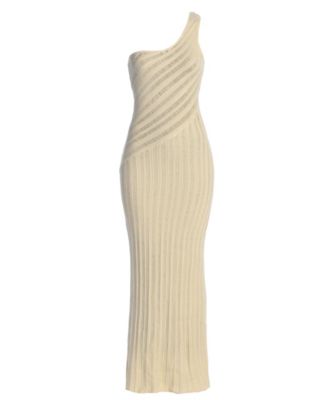 Women's Fringe Knit Maxi Dress
