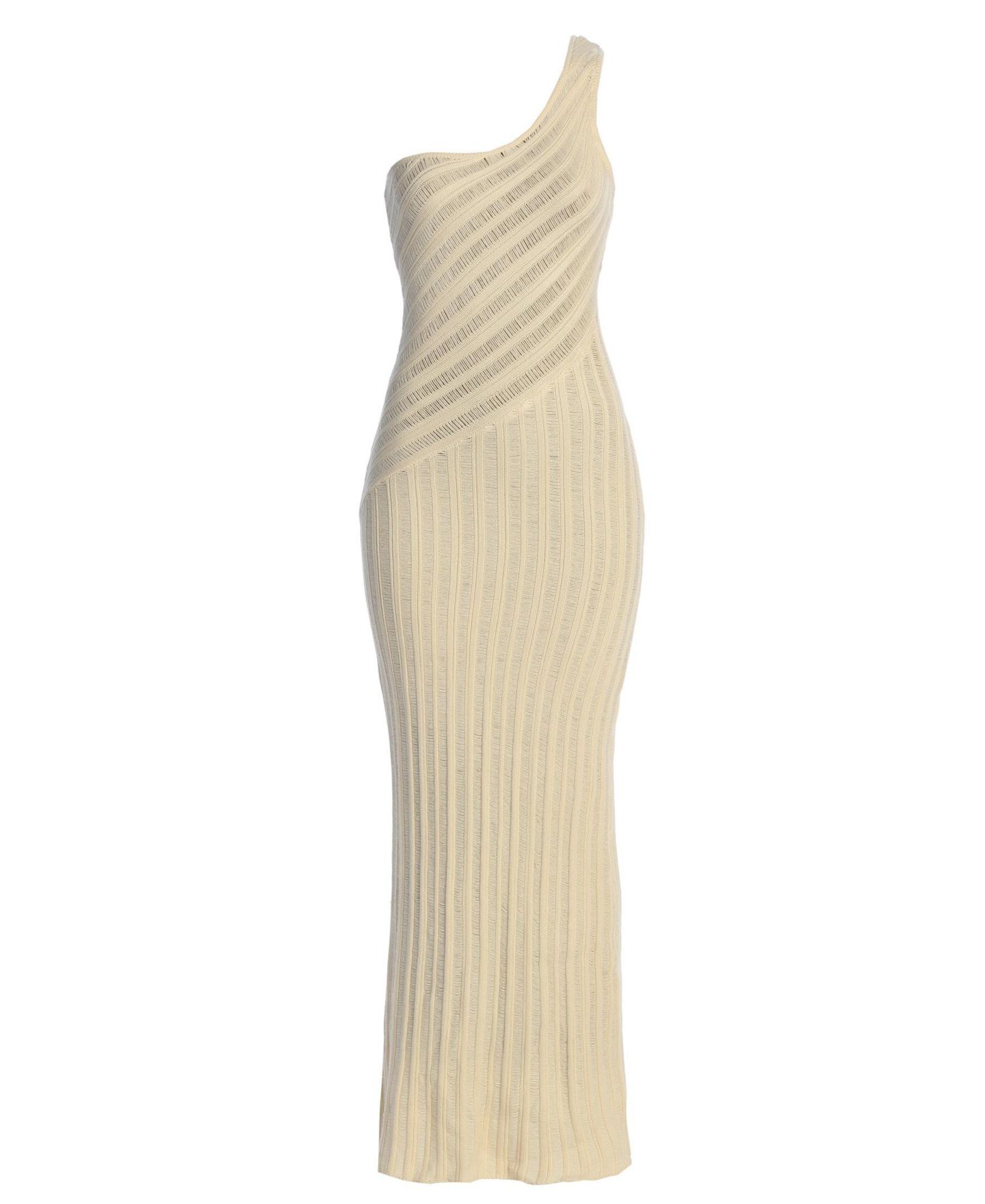 Женское платье JLUXLABEL Fringe Knit Maxi, цвет: Слоновая кость — фото 2