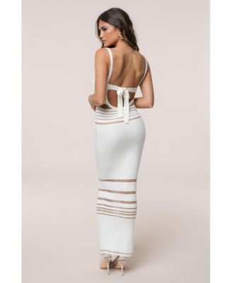 Women's Striped Rib Knit Dress