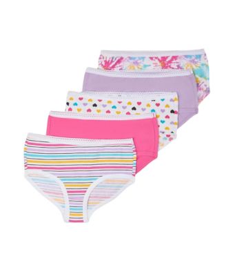 Big Girls 5 Pair "Shine Bright" Brief Panties