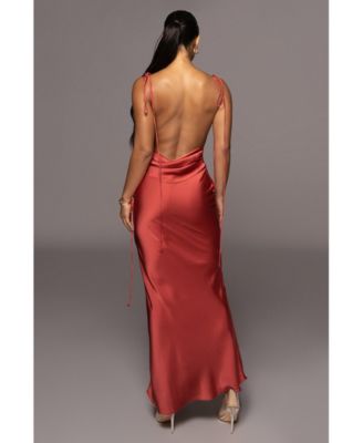 Women's Irresistible Satin Maxi Dress