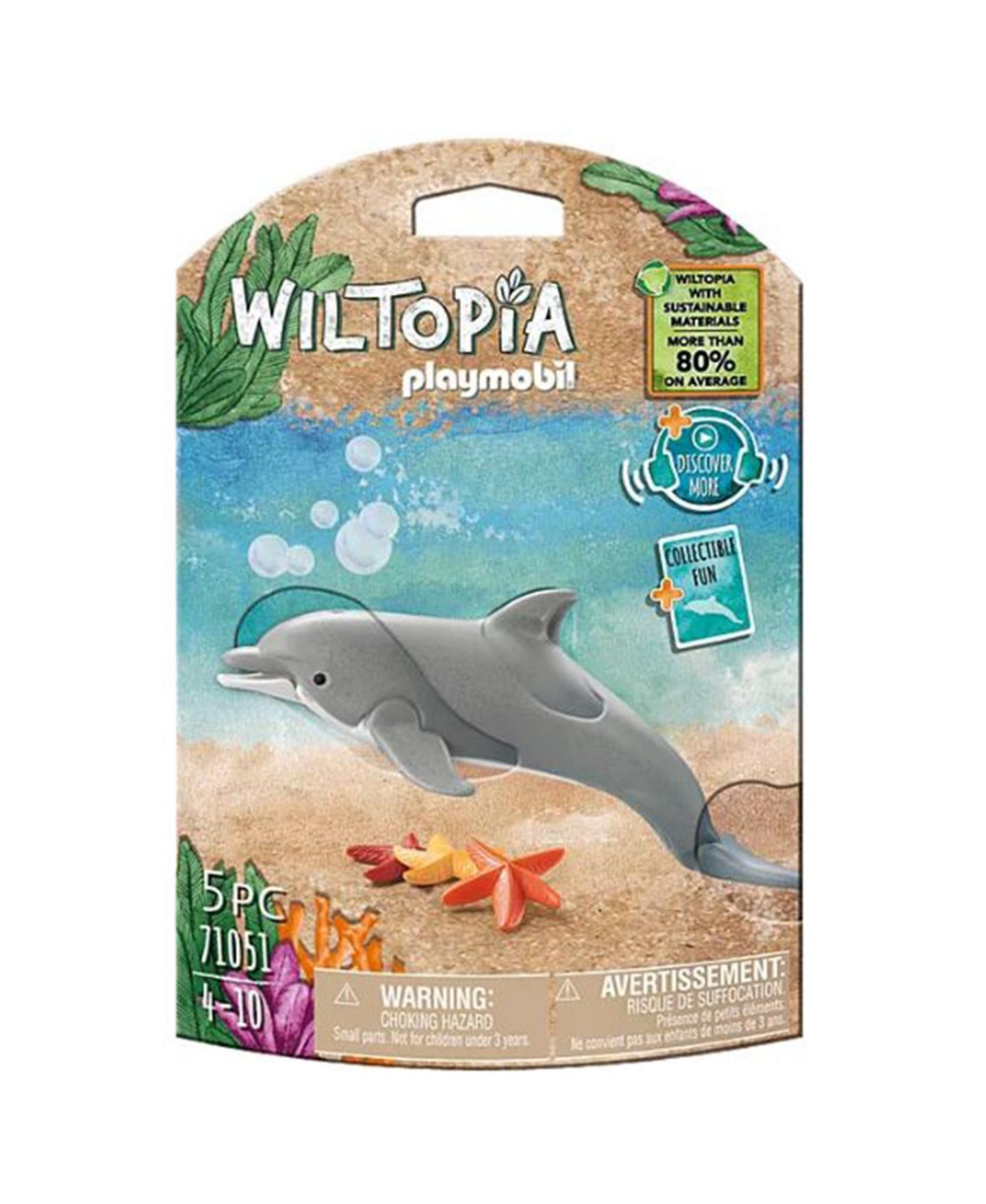 Детский конструктор PLAYMOBIL Wiltopia Dolphin Building Set 71051 — фото 1