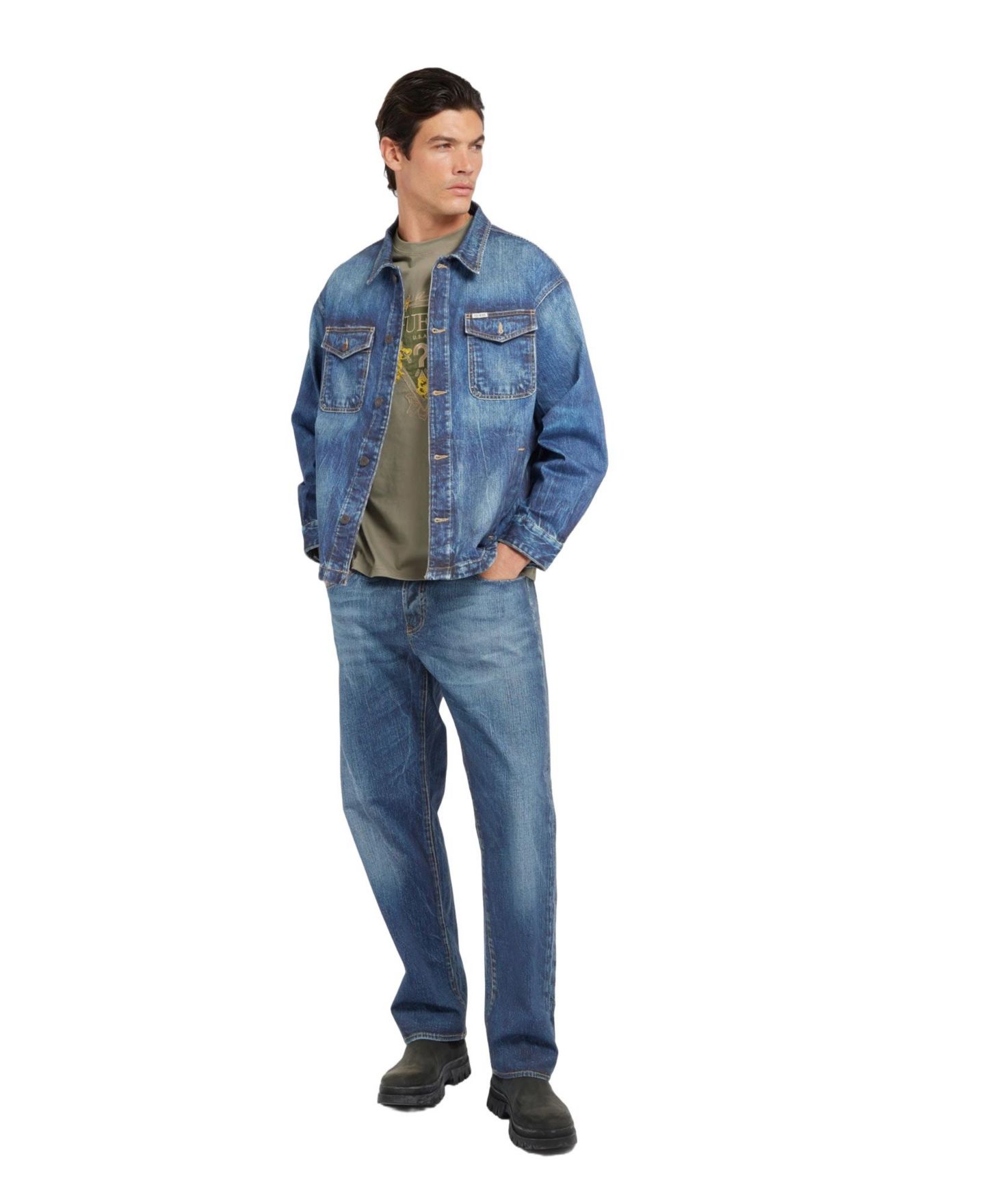Мужские джинсы GUESS Damon Denim Jeans, цвет: Dogrose — фото 1