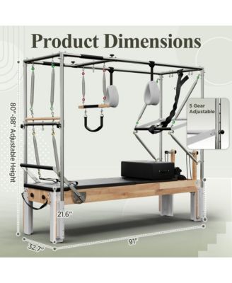 Wooden Reformer & Cadillac Trapeze Table – Full Studio Set with Sitting Box