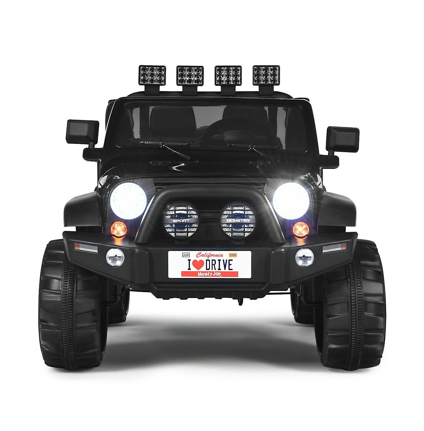 Детская игрушка Mecale 12V 2 Seater Remote Control Kids Ride On Car, Ages 3-7, цвет: Чёрный — фото 1