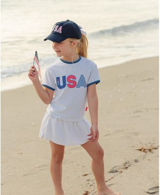 Girls USA Crewneck T-Shirt