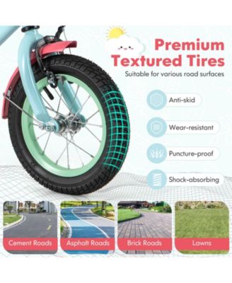 Kids Bike with Adjustable Handlebar and Saddle Blue