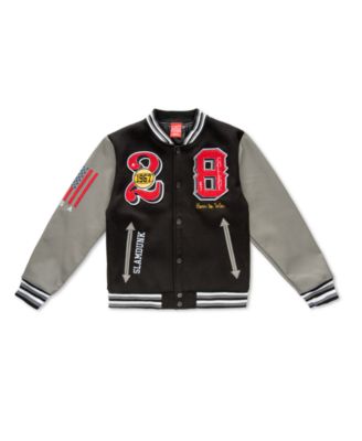 Big Boys Basketball Woolen Varsity Jacket